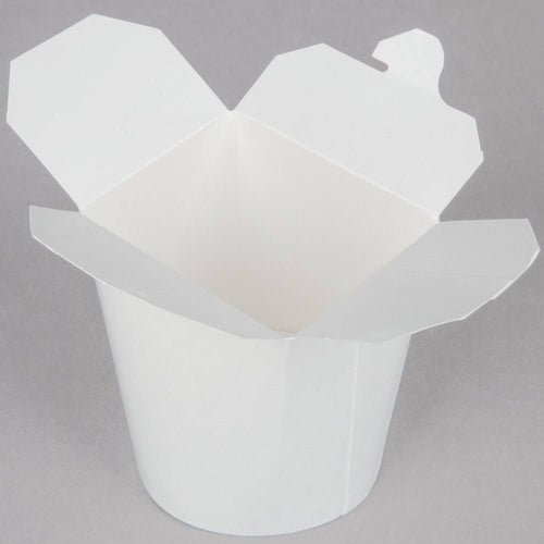 16 oz. White Microwavable Paper Take-Out Container T9360