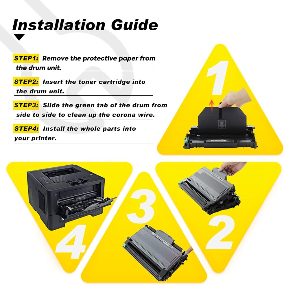 Compatible Toner Cartridge and Drum Set 1 Drum + 2 Toners F7117