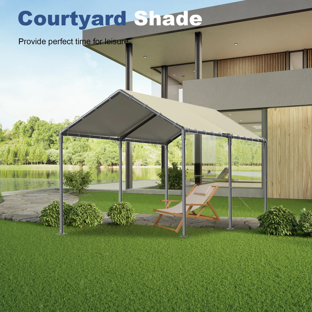 L20xW10xH9.2Ft Heavy Duty Portable Carport G361