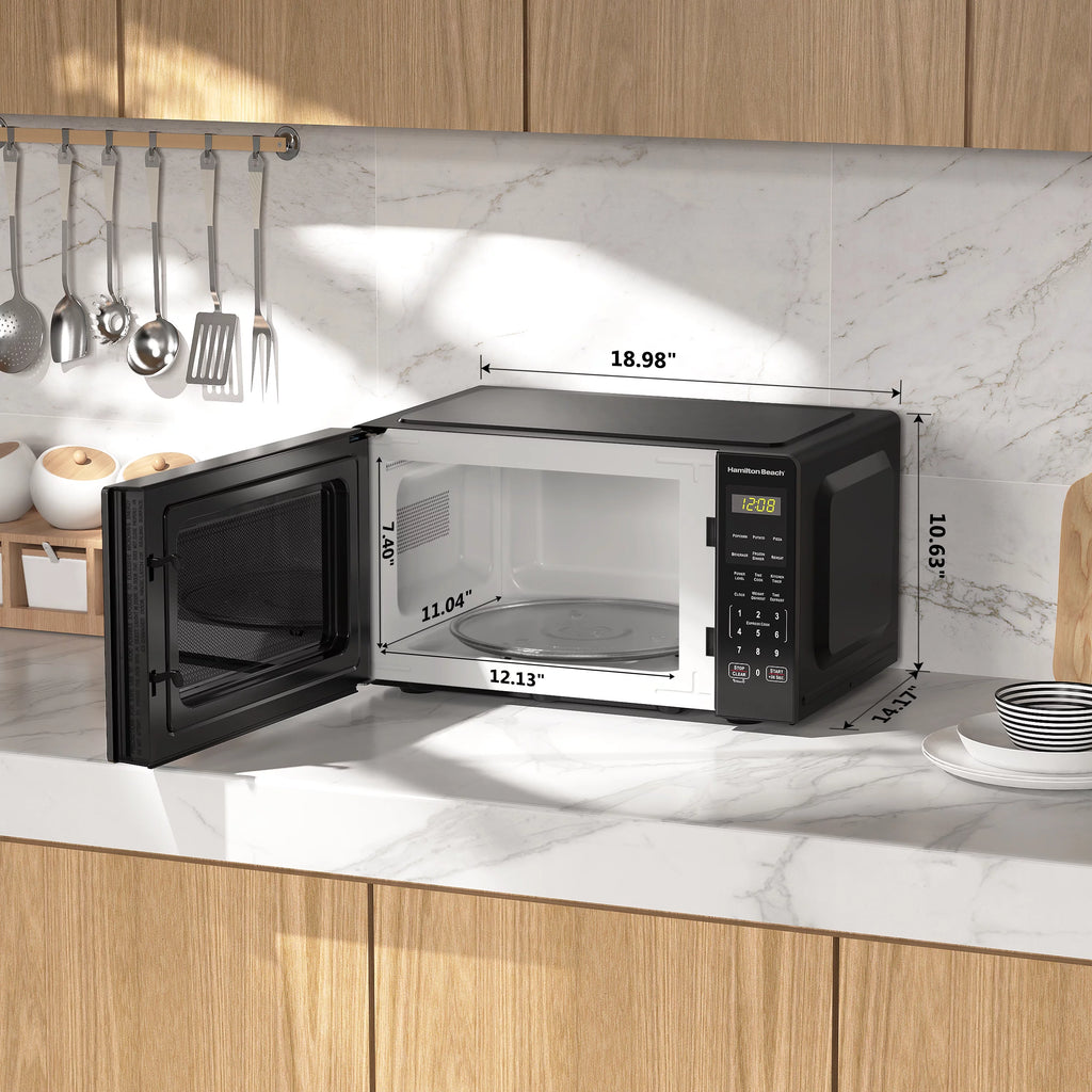 0.9 Cu ft 900 Watts Stainless Steel Countertop Microwave Oven W97579