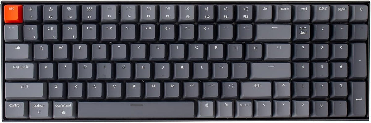 Wireless Bluetooth Mechanical Keyboard 100 Keys White LED Backlight S694667