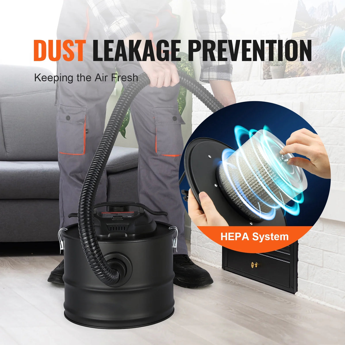 Ash Vacuum Cleaner 4 Gallon 1200W X6104