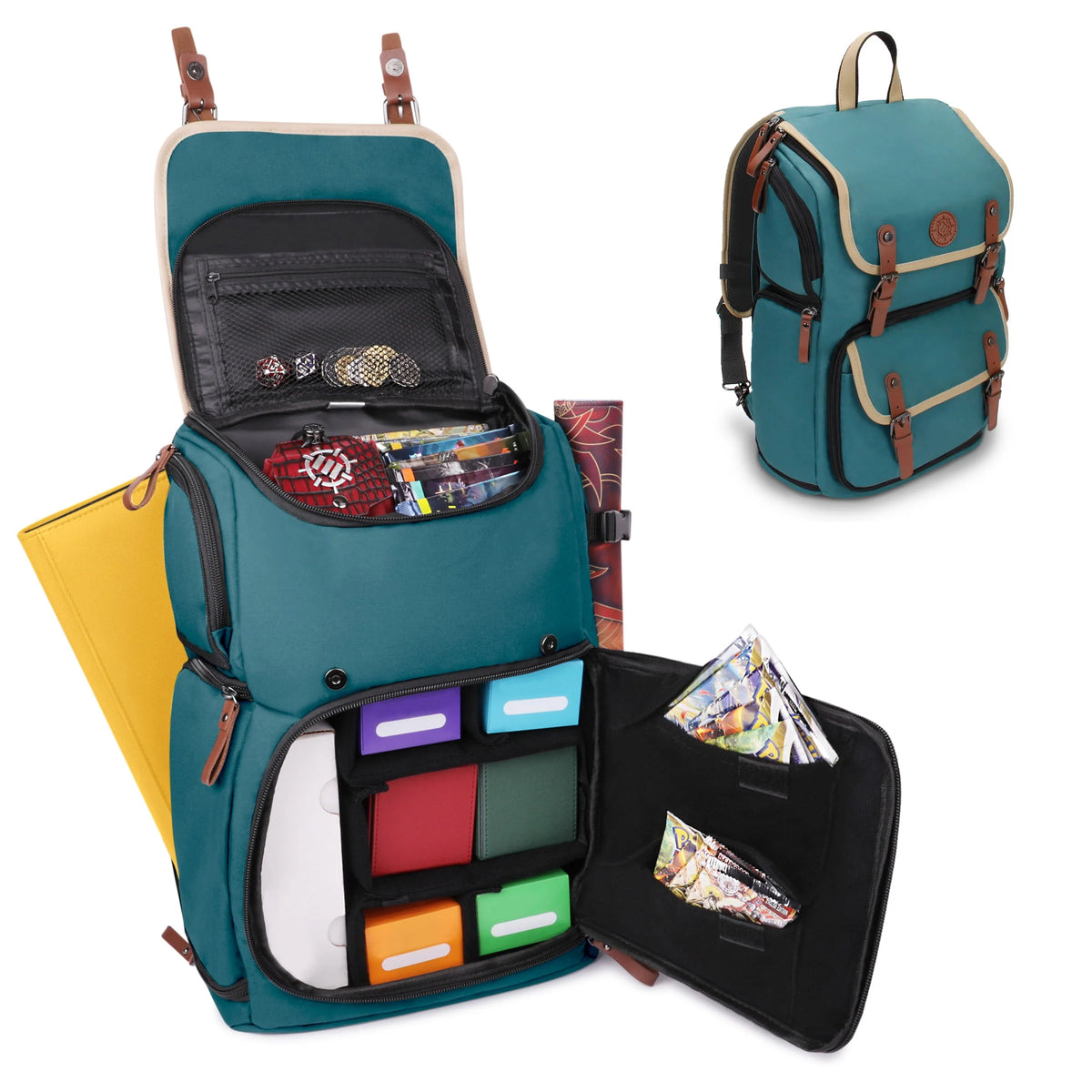 Full-Size Trading Card Storage Box Backpack Y794