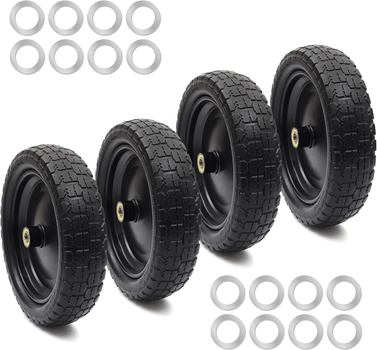 13'' Solid Polyurethane Flat-Free Tire and Wheel Assemblies E802757