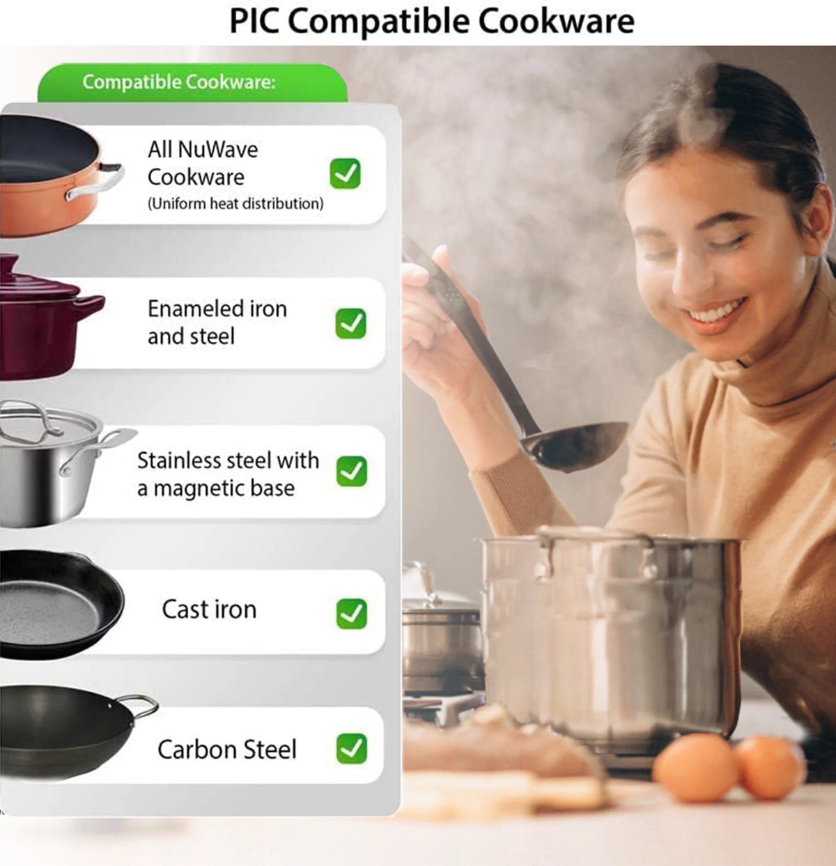Portable Induction Cooktop with 6.5-inch Heating Coil T7200