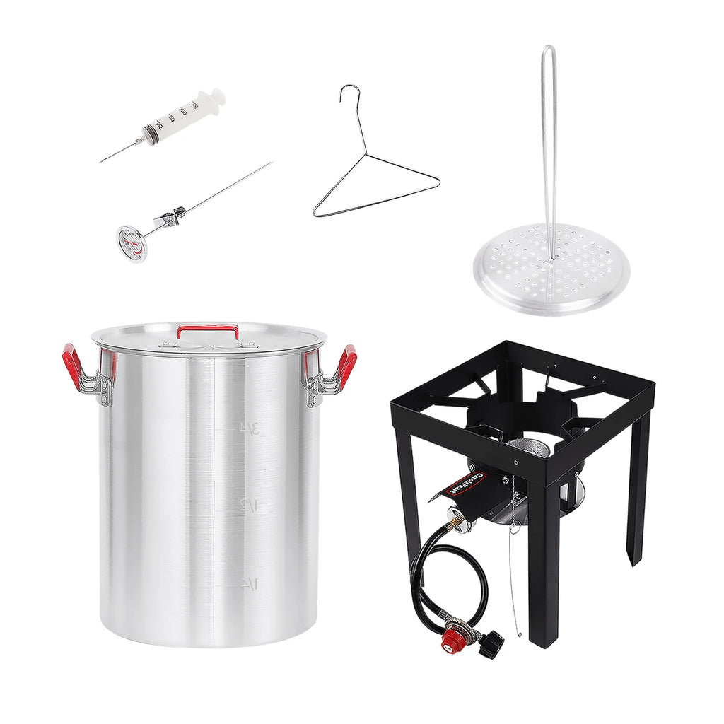 Premium Aluminum 30 Qt. Turkey Fryer Set B22713