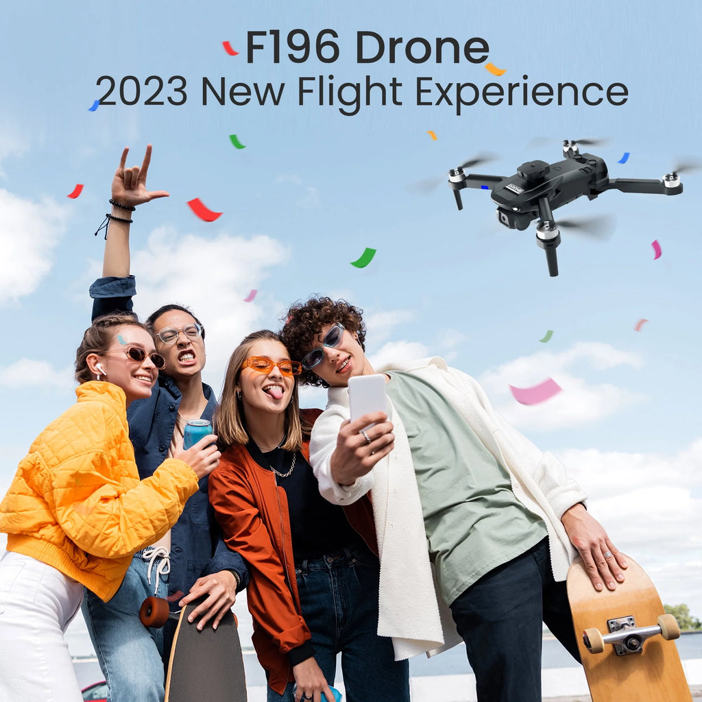 6K HD Camera Drone with 3 Batteries Black M395