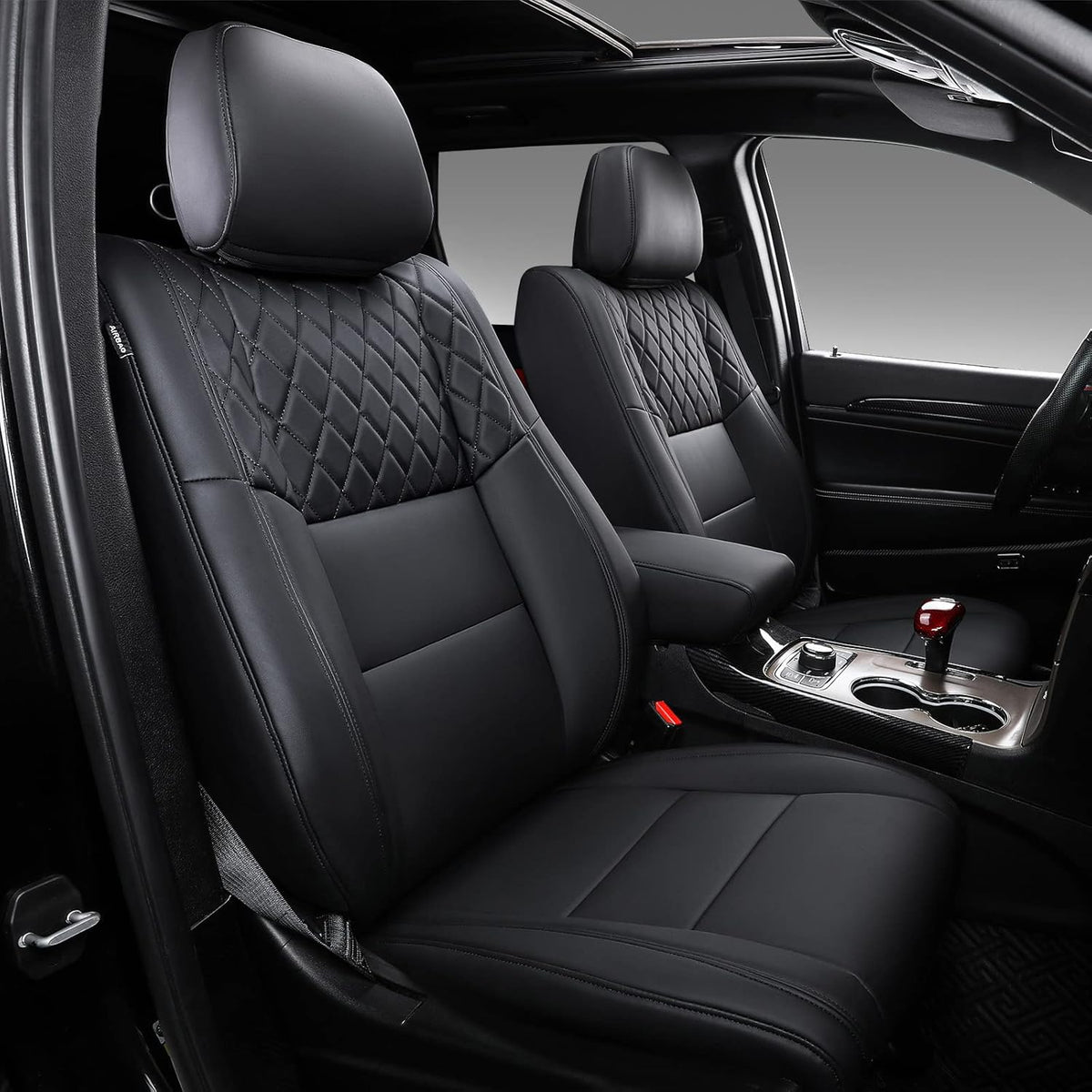 Jeep Grand Cherokee Seat Covers Full Set Black W4806