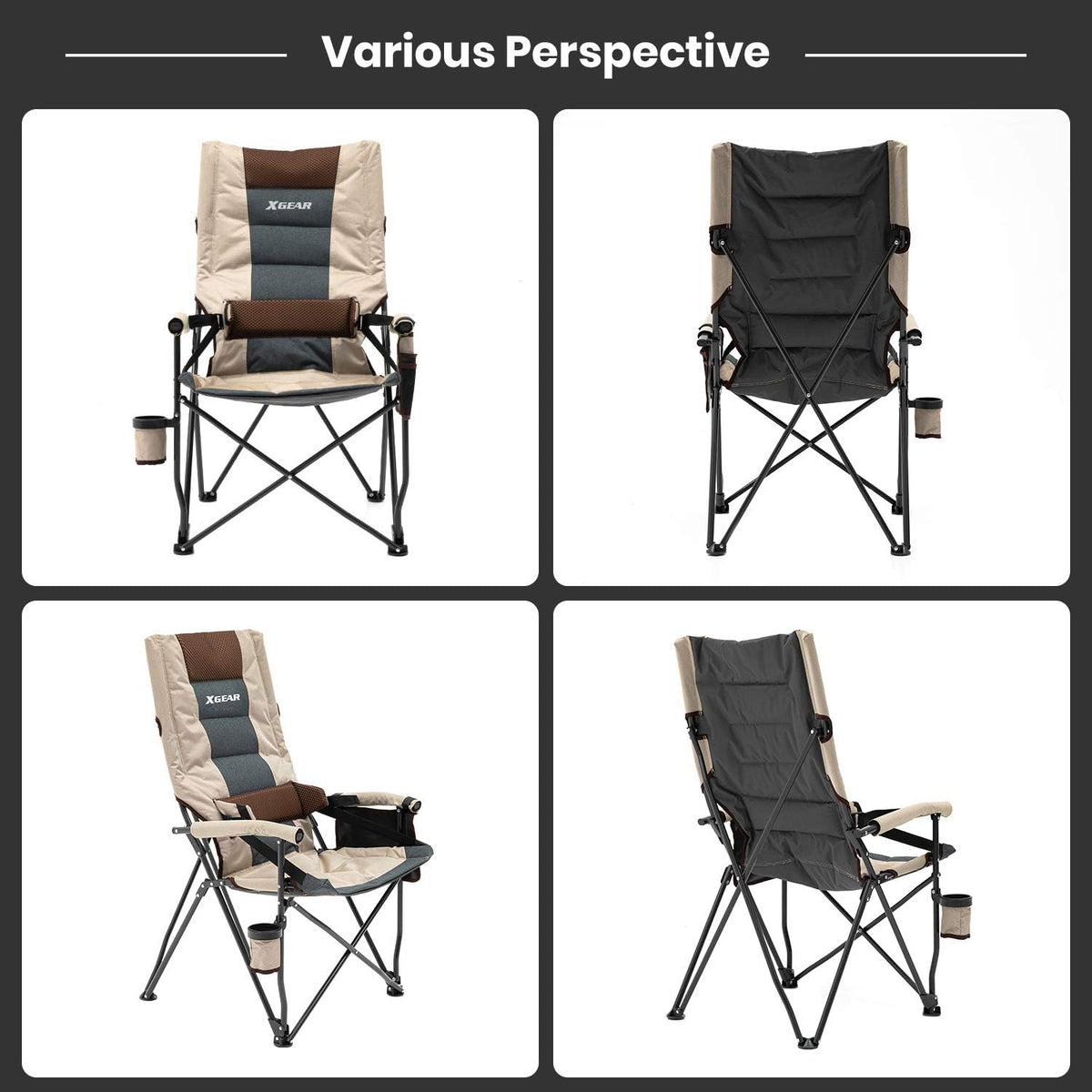 Folding Camp Chair with Lumbar Support N111