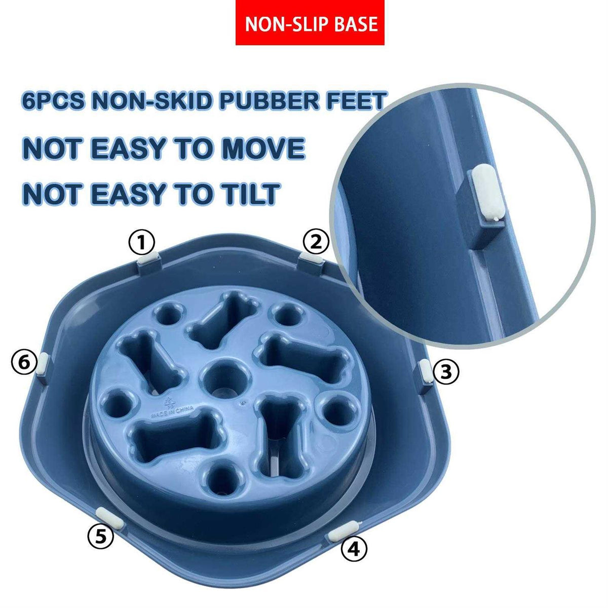 Slow Feeder Non Slip Dog Bowl C866823