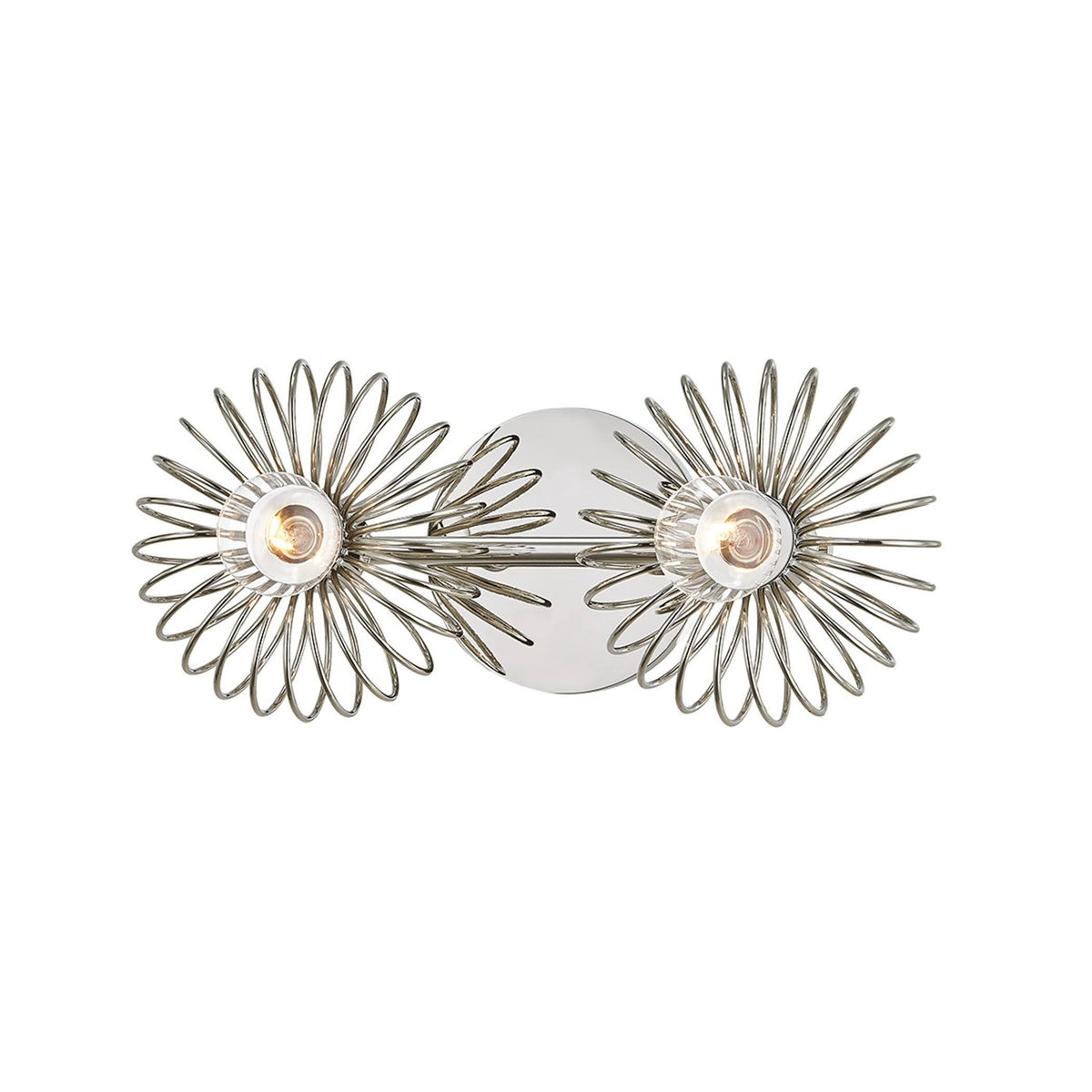 2 Light Bath Bracket Polished Nickel C2086