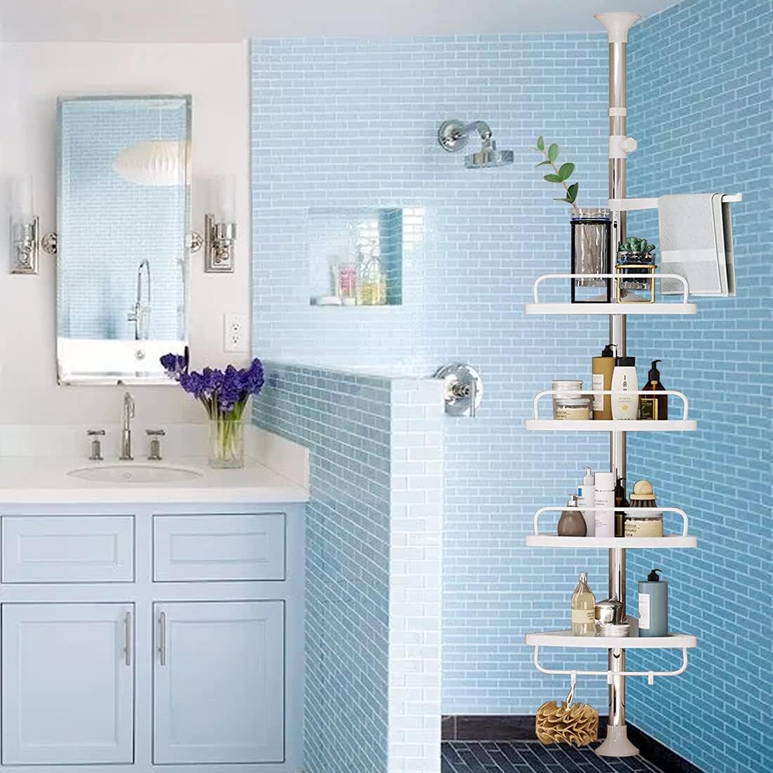 4 Tier Adjustable Shower Caddy L2023