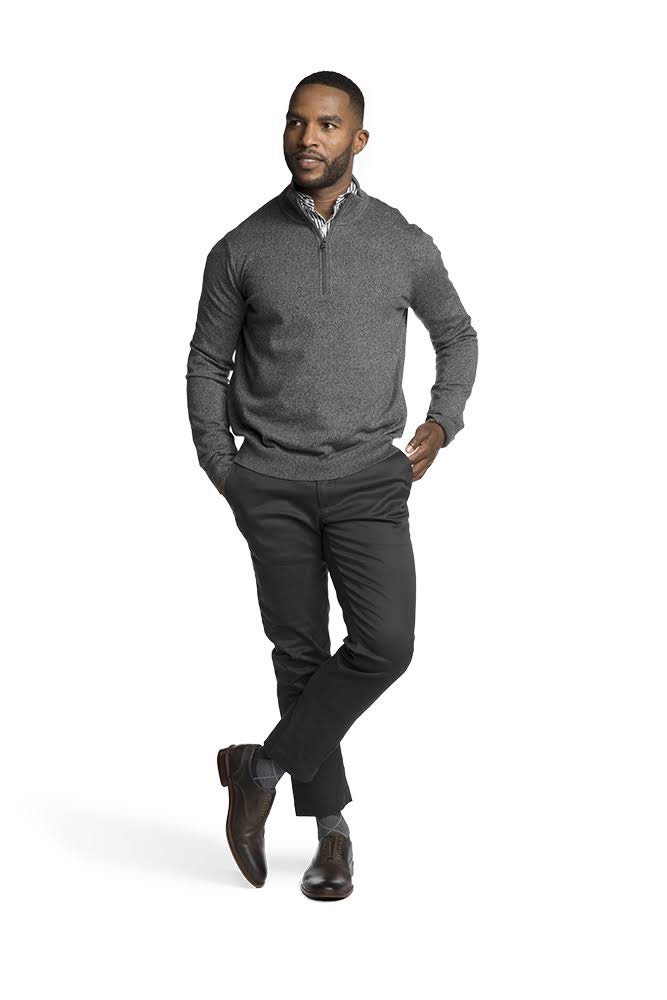 Microfiber Calf High Long Graphite Heather P389994