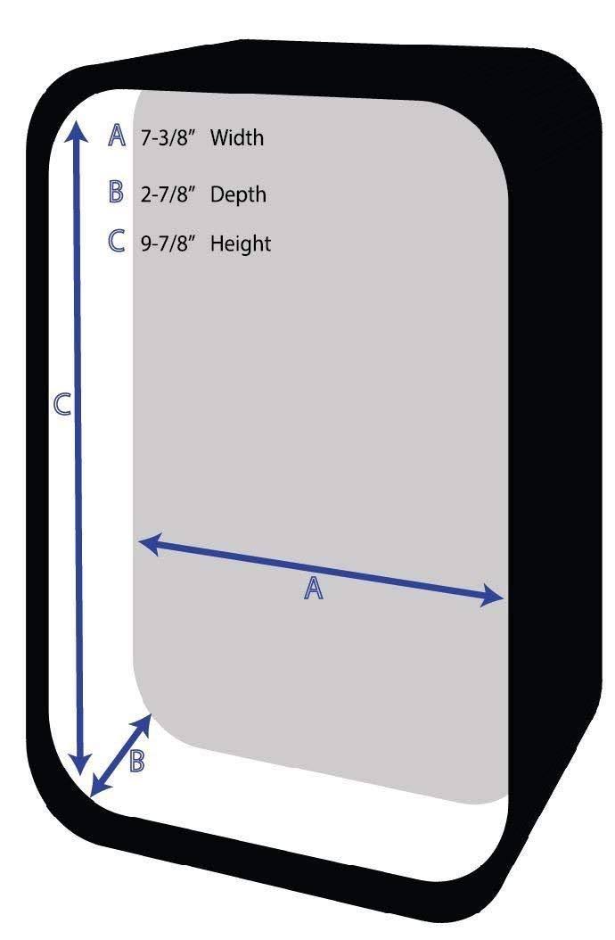Combination Key Cabinet, 48 Hook, Black E683656