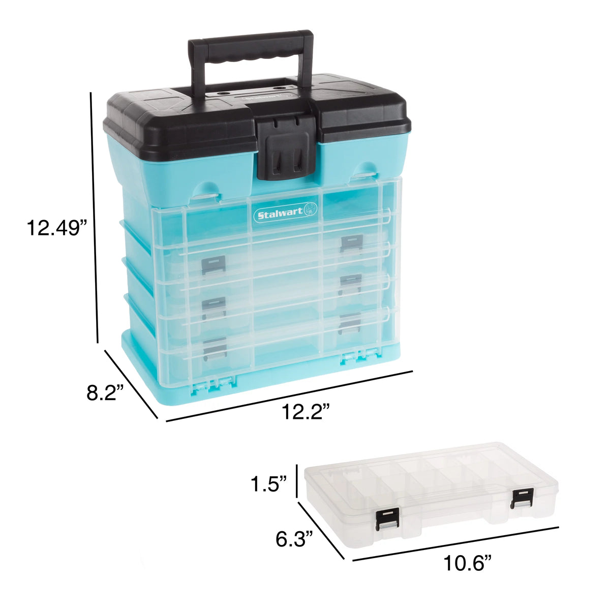 Green 4 Drawer Storage and Tool Box R669583