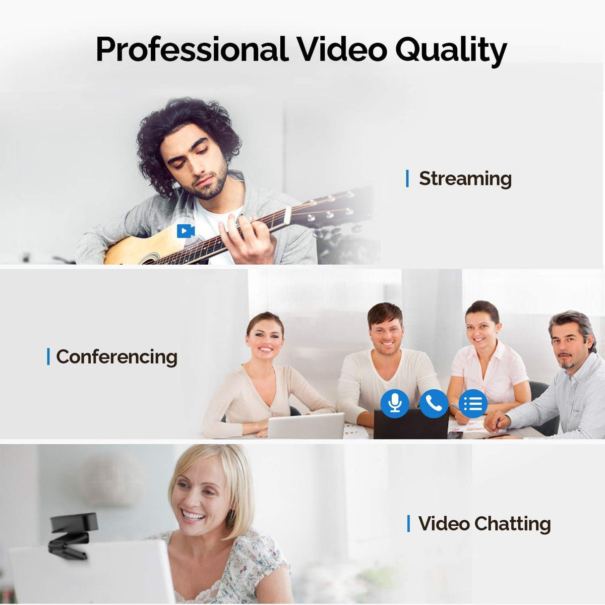 1080P Webcam with Microphone C87575