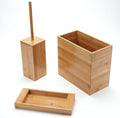 Bamboo Bathroom Trash Can 3 Piece Set A971