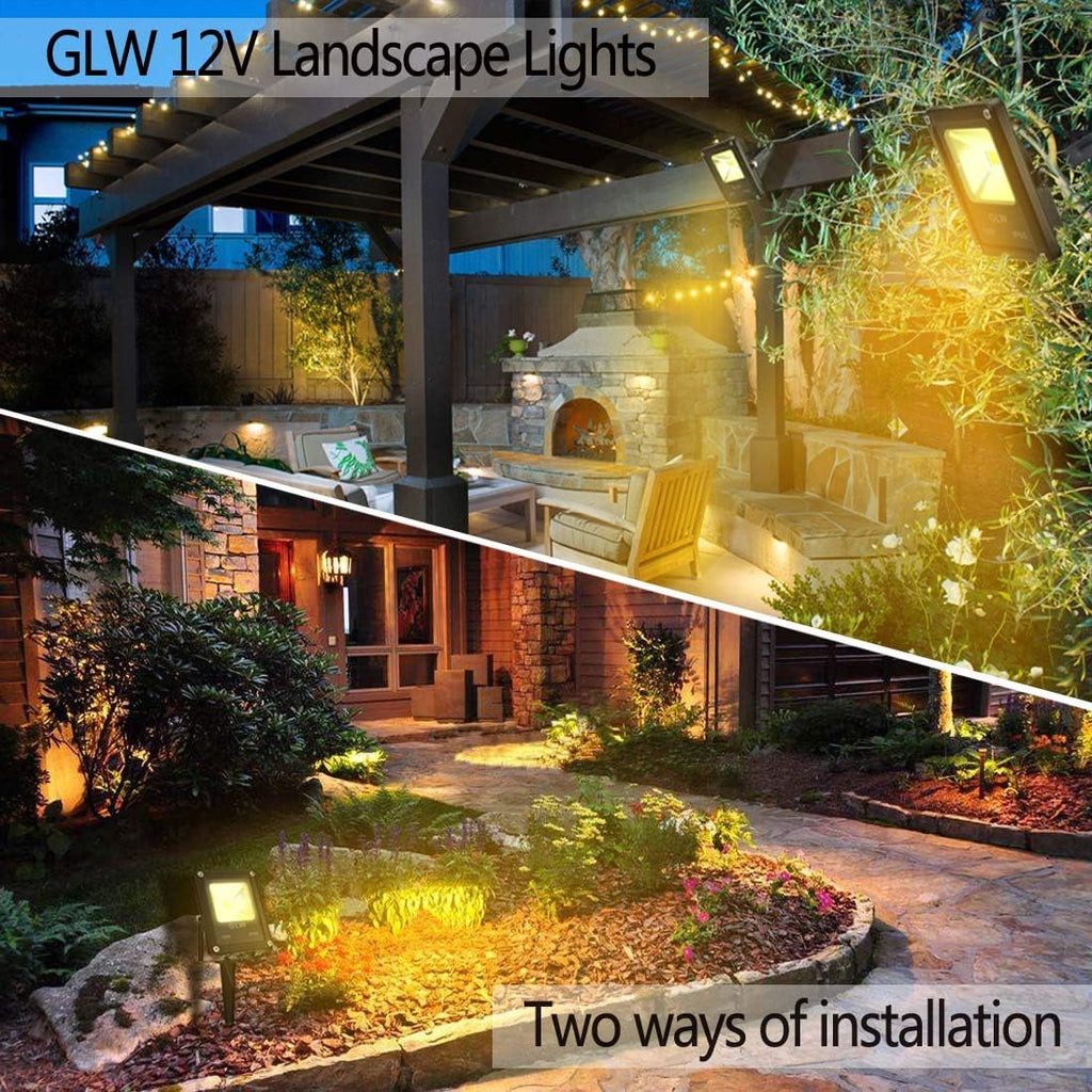 10W 12V IP65 Waterproof Landscape Spotlights 8 Pack S335