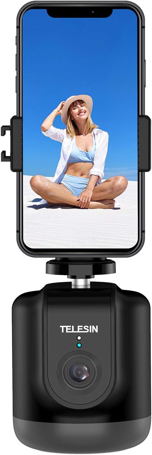 Auto Tracking Tripod with Remote, 360 Rotation Selfie Stick for Phone and Camera Z5542