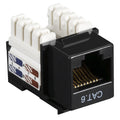 Black Cat6 Keystone Jack 25-Pack Y561495