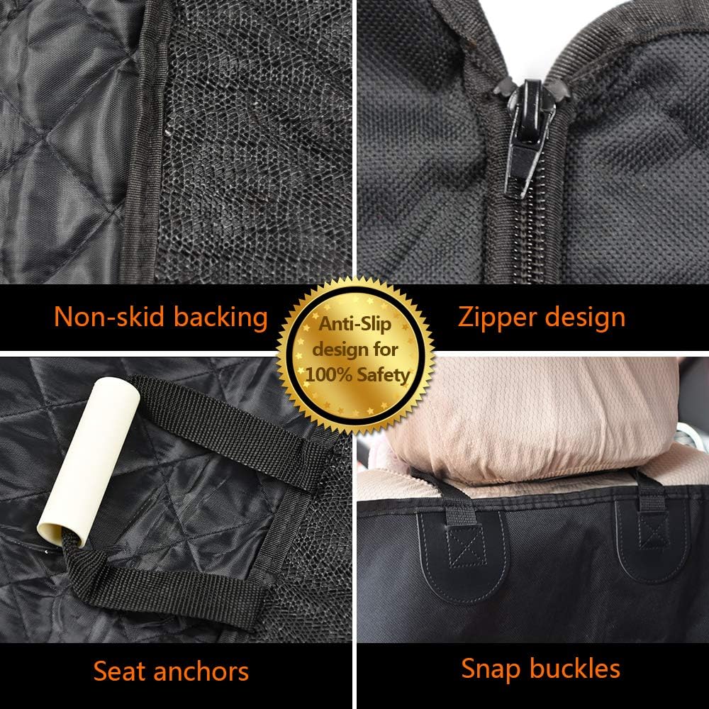 100% Waterproof Nonslip Scratchproof Pet Car Seat Cover Pack of 2 Z526