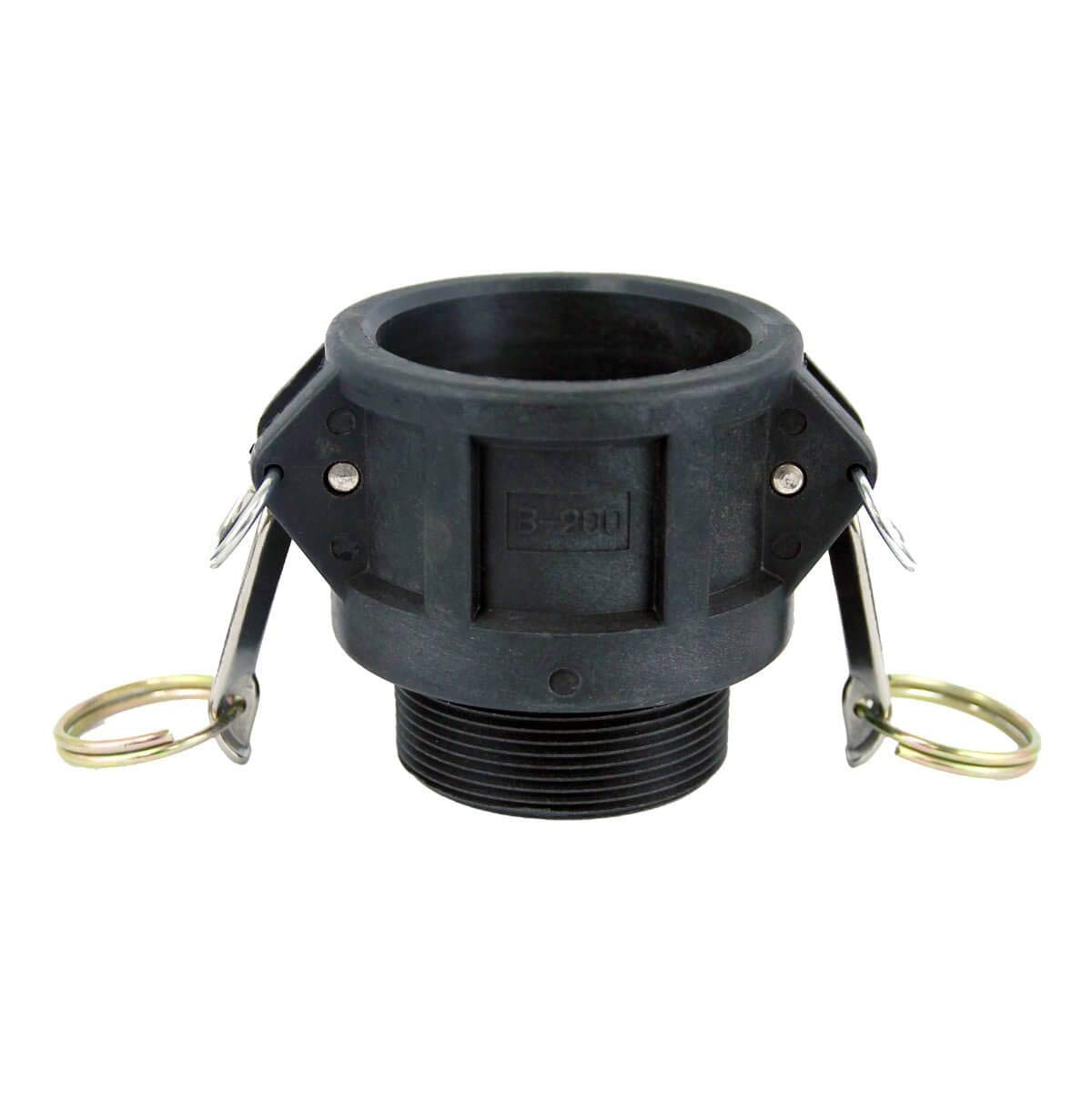 1-1/2 Female Camlock x 1-1/2 Male NPT Poly Cam Lock Fitting Pack of 2 U555