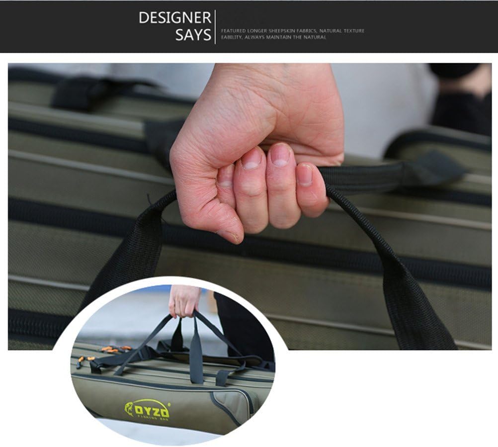 3 Layers Portable Folding Fishing Rod Carrier Case Z2063