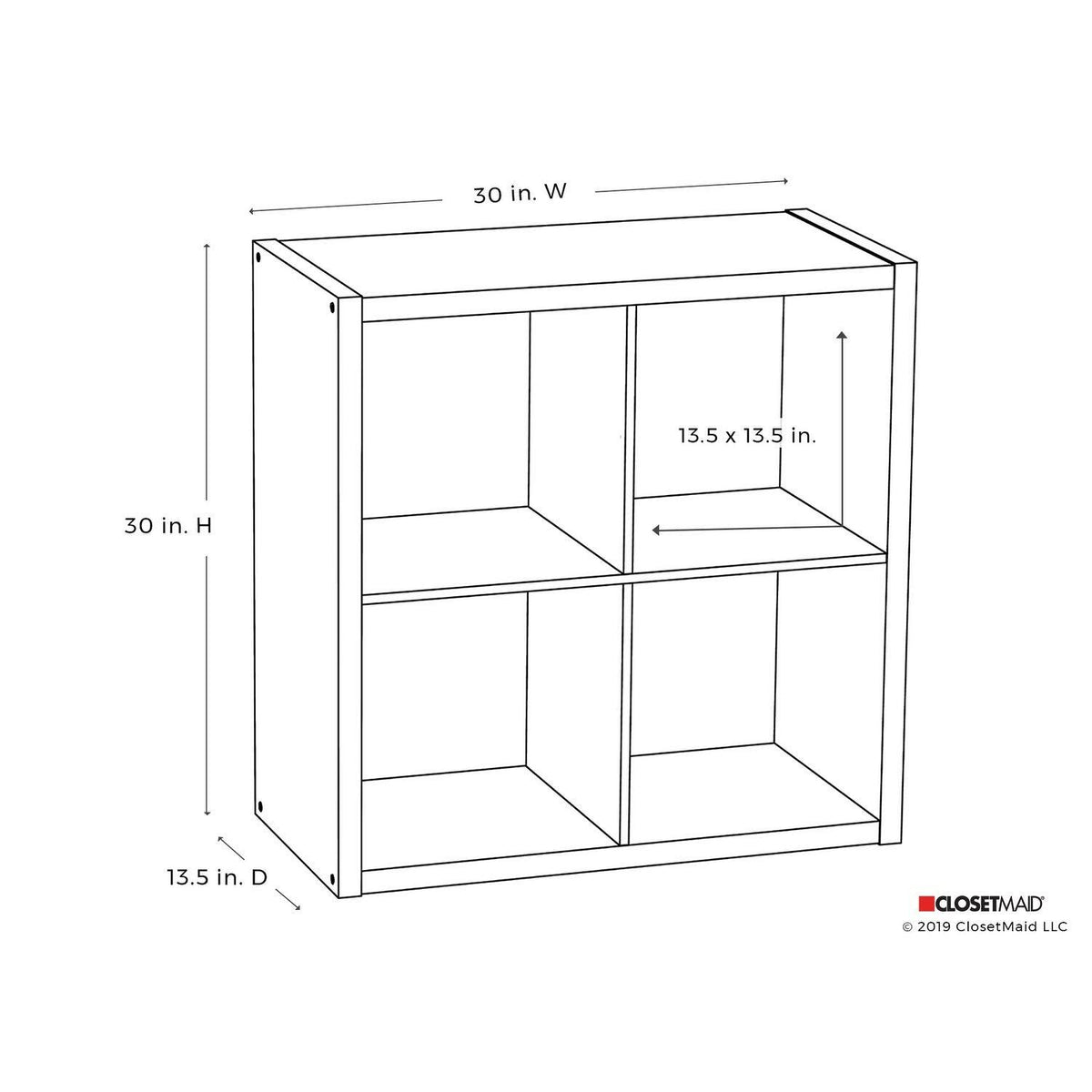 Bleached Brown Cube Bookcase M147