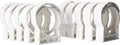 White 10pack Polypropylene Pipe Hanger for 4 inch Pipe B58176