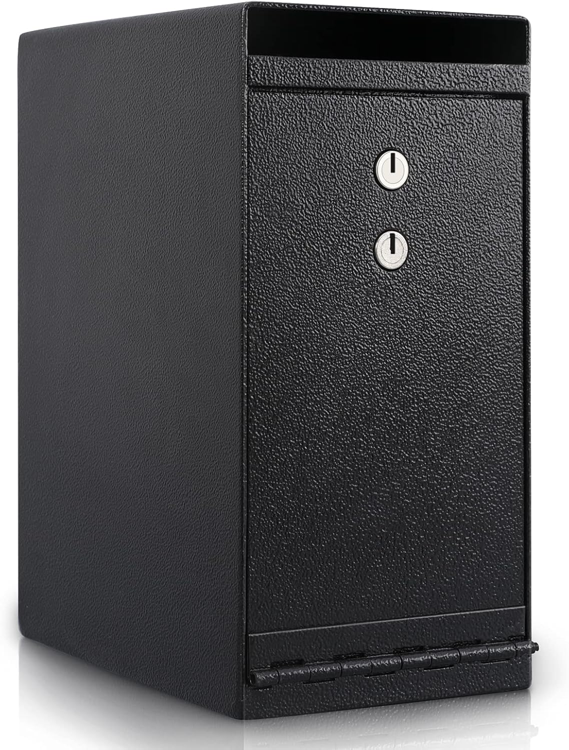 Dual Key Lock Anti-theft Drop Slot Steel Safe, Matte Black G57002