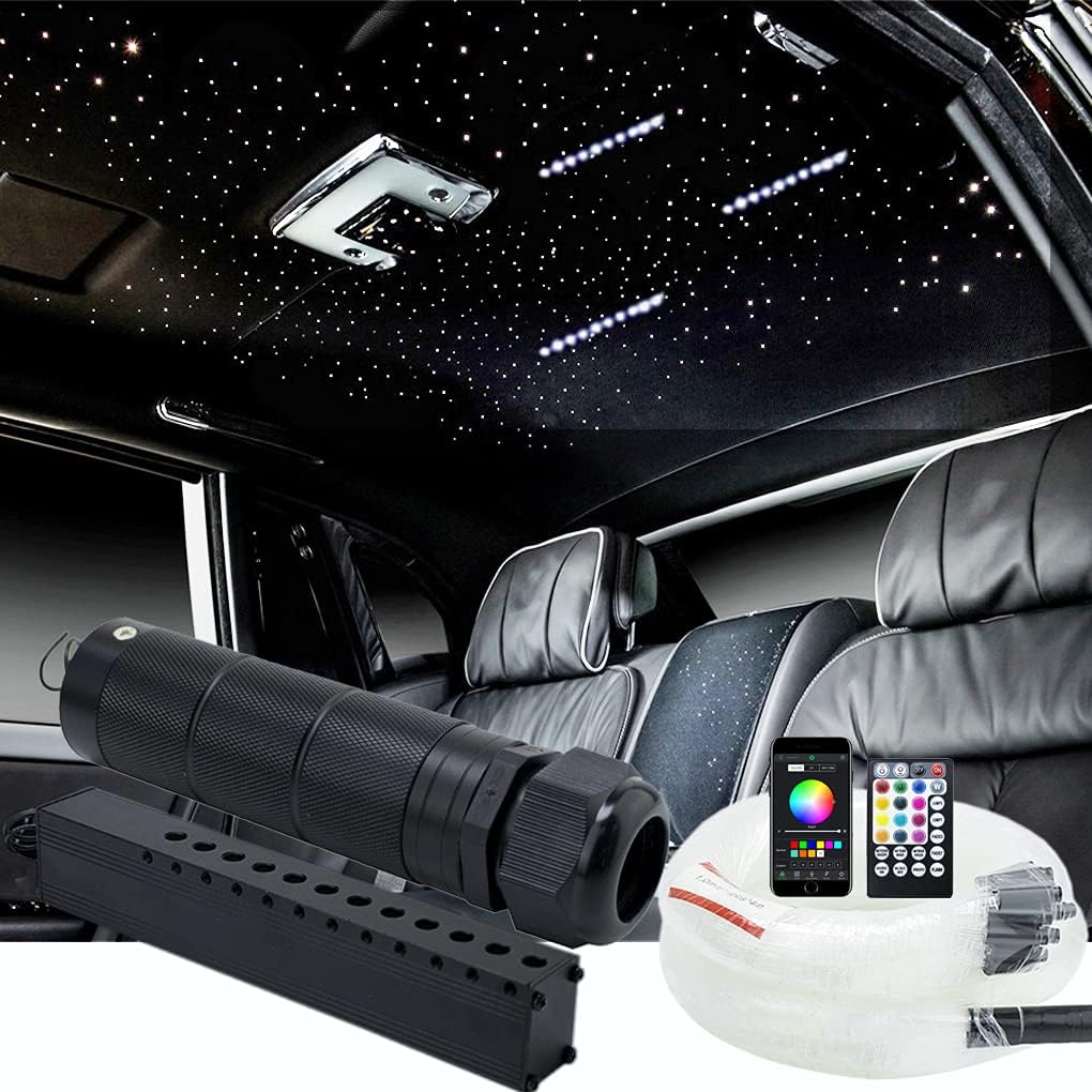 6W Bluetooth RGBW Fiber Optic Star Ceiling Kit with Remote E363337