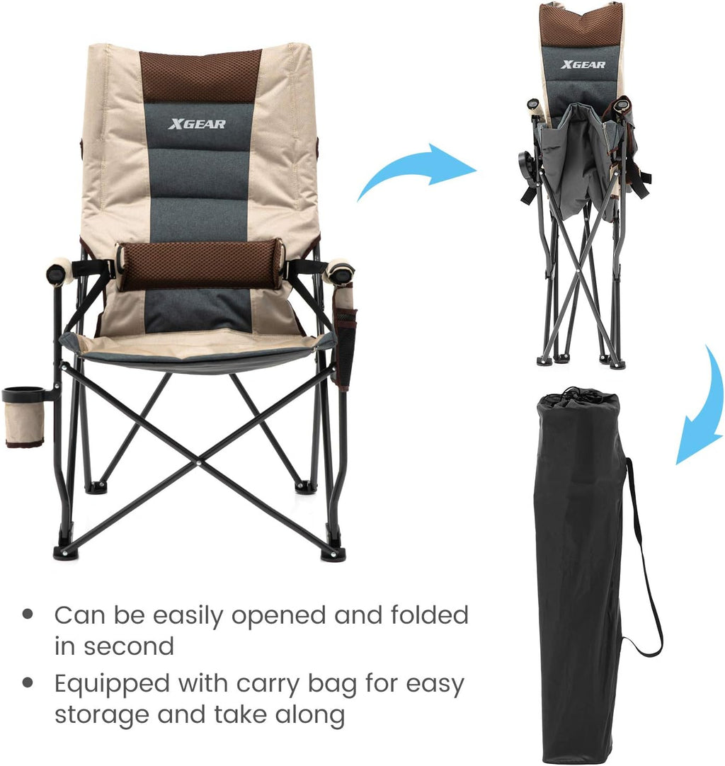 Folding Camp Chair with Lumbar Support N111