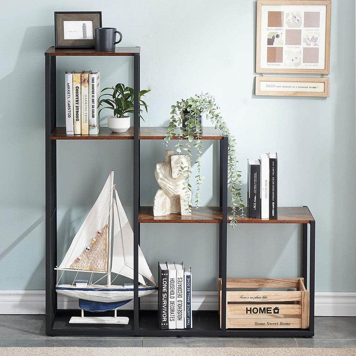 5 Shelves Wooden Cube Storage Organizer G6864