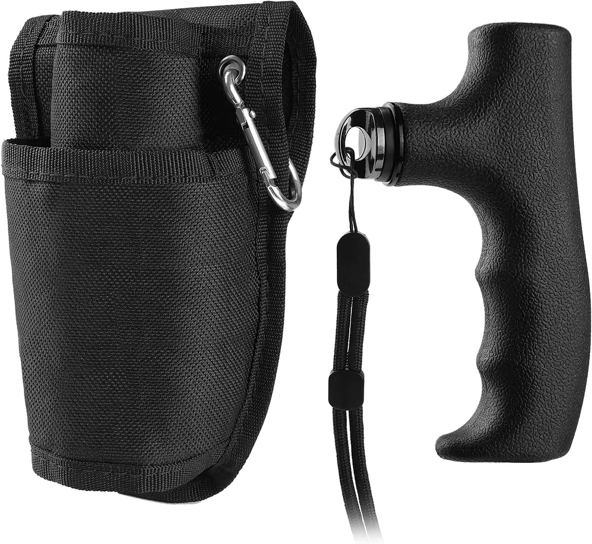 Monopod Handle Adapter Walking Stick Cane Handle with Waist Bag Set Q50601