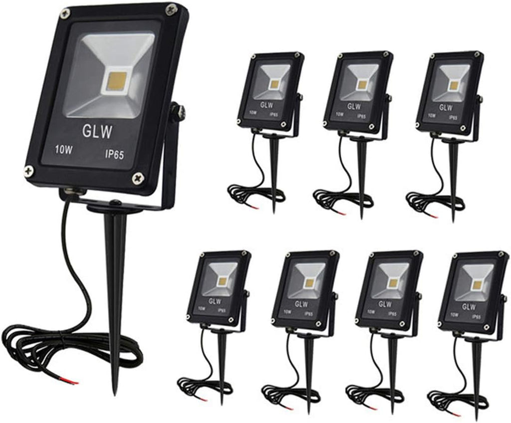 10W 12V IP65 Waterproof Landscape Spotlights 8 Pack S335