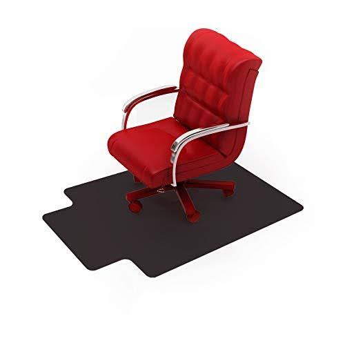 Black Chair Mat with Lip for Low Pile Carpets R282