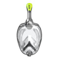 Full Face Snorkeling Mask Black Lime Small Medium M720