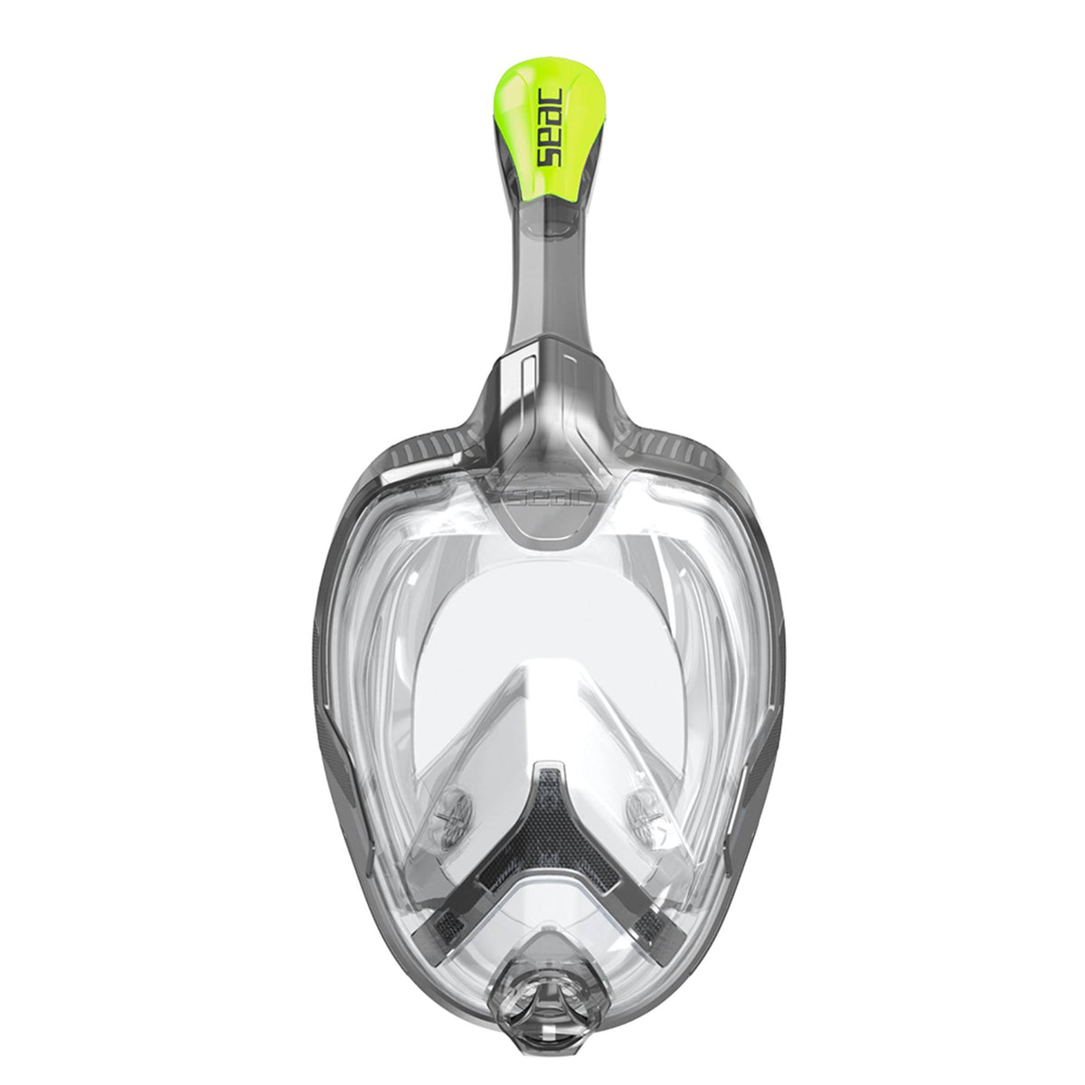 Full Face Snorkeling Mask Black Lime Small Medium M720