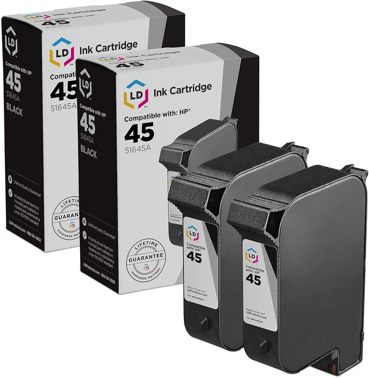 Remanufactured Ink Cartridge Replacement Black 2-Pack C72739