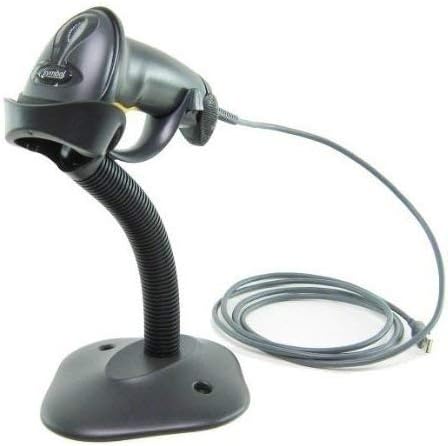 Black Handheld Barcode Scanner with Stand and USB Cable A637143