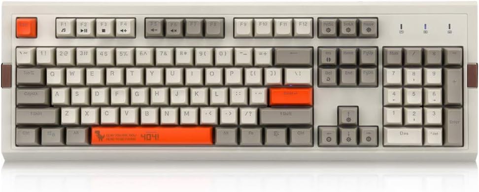 RGB Retro Mechanical Keyboard 104 Keys PBT SA Spherical Keycap L9363