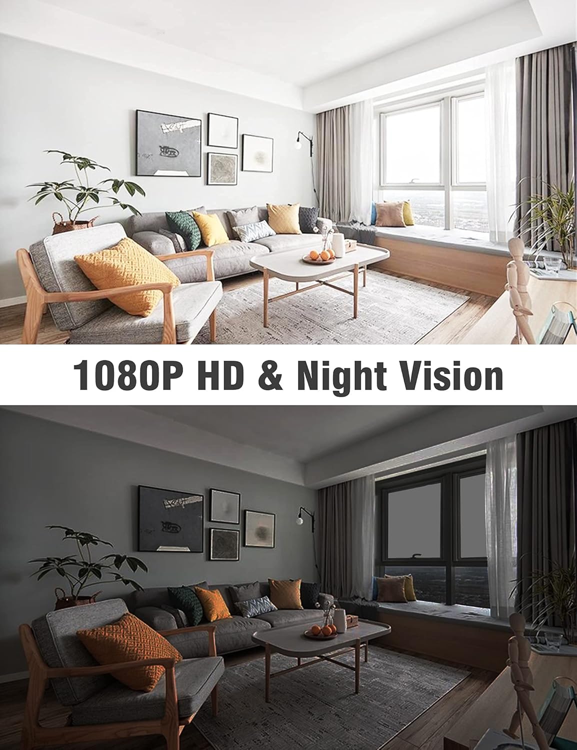 Wireless Rechargeable Battery Security Camera 1080P HD Waterproof Night Vision W459