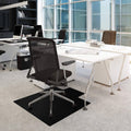 Black Chair Mat with Lip for Low Pile Carpets R282