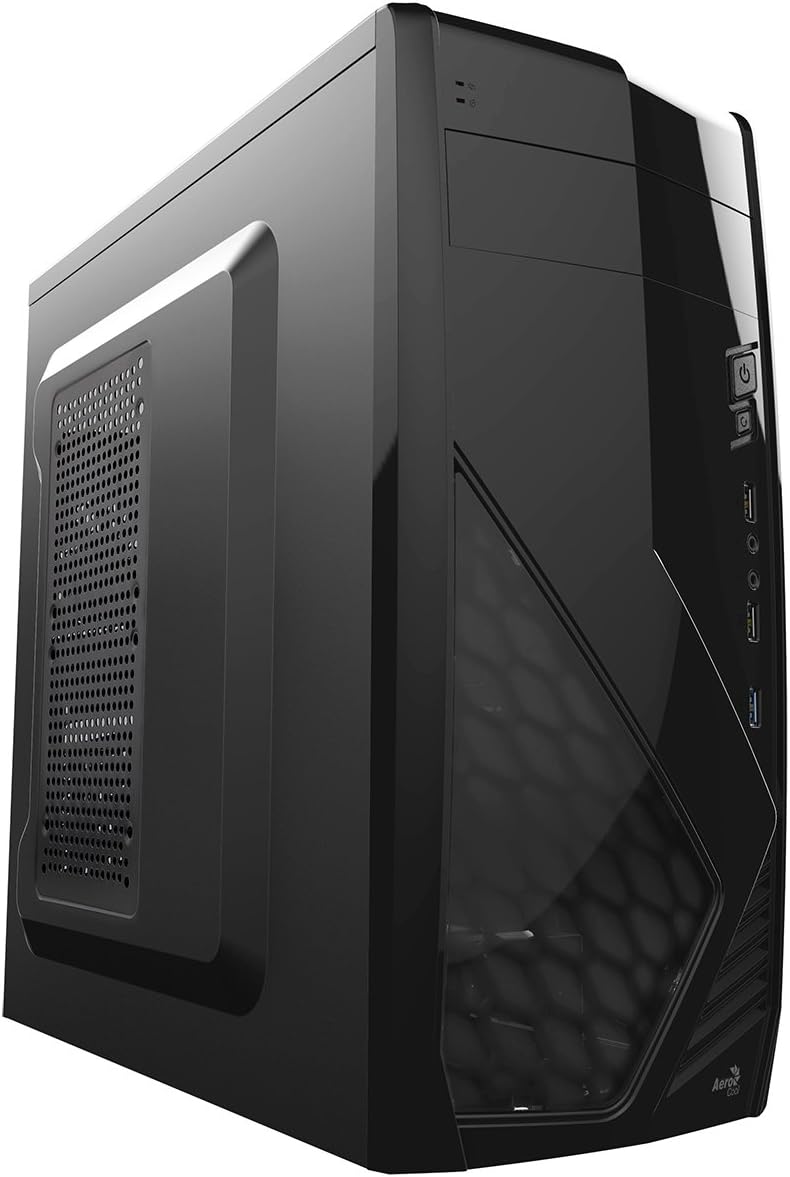 Black Slim M-ATX Computer Case N4413