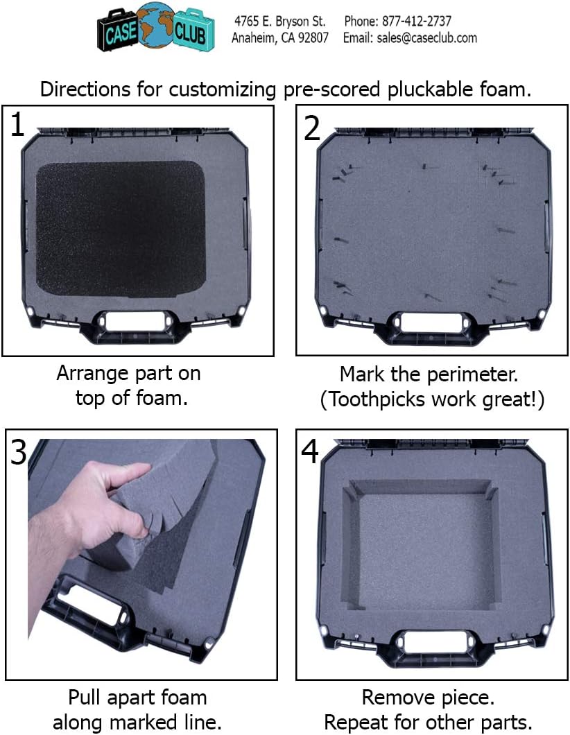 Video Projector Case with Customizable Foam Q39376