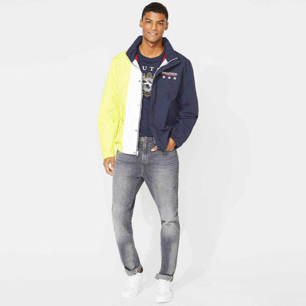 Men's Colorblock Jacket Navy R655