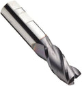 5/16 Diam 3 Flute Solid Carbide Corner Radius End Mill TiAlN J91413