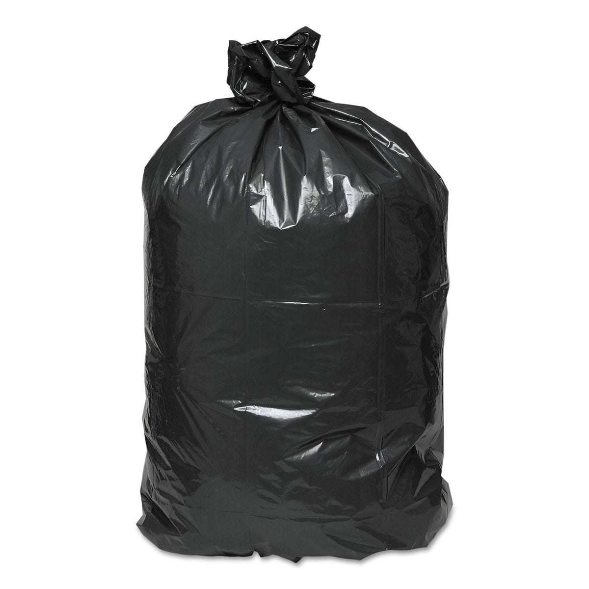 Black 56gal 2mil Recycled Can Liners D2529