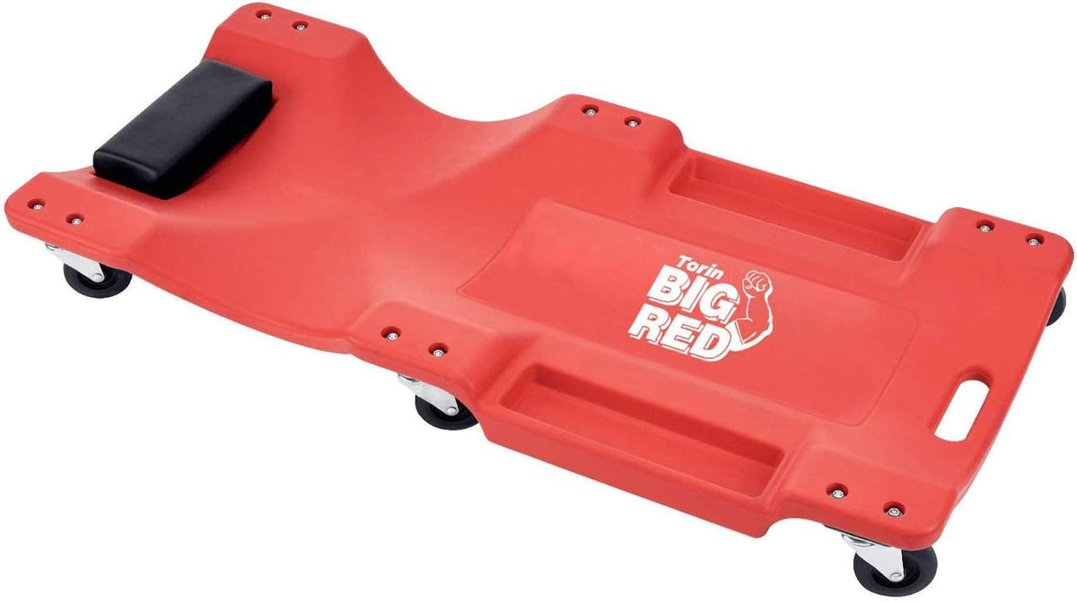 Rolling Garage Creeper with Padded Headrest and 6 Casters F23328