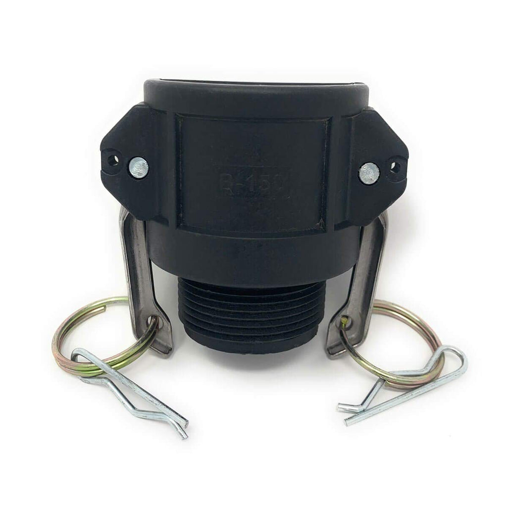 1-1/2 Female Camlock x 1-1/2 Male NPT Poly Cam Lock Fitting Pack of 2 U555